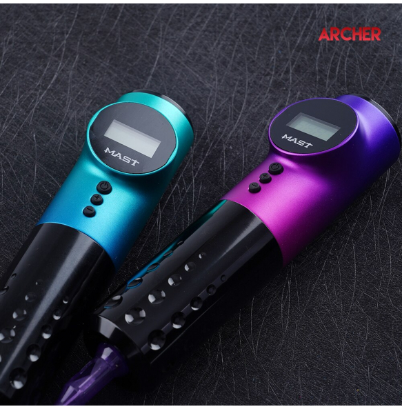 Роторная машинка MAST ARCHER Battery Pen - Sea Blue Роторная машинка MAST ARCHER Battery Pen - Sea Blue