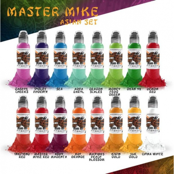 World Famous Master Mike Asian Tattoo Set 16