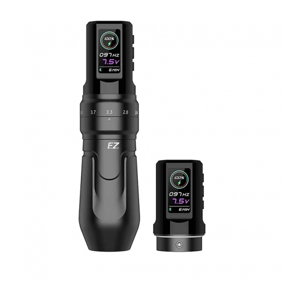 Роторная машинка EZ P3 Pro 6 Strokes - Matte Black (с 2 аккумуляторами) Роторная машинка EZ P3 Pro 6 Strokes - Matte Black (с 2 аккумуляторами)