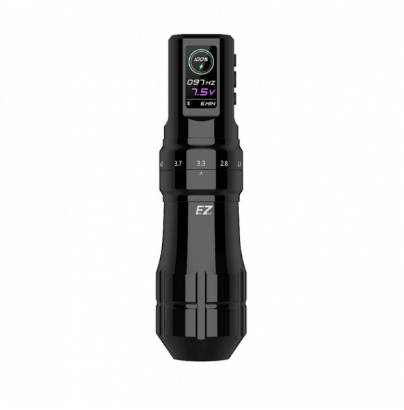 Роторная машинка EZ P3 Pro 6 Strokes - Gloss Black (с 2 аккумуляторами) Роторная машинка EZ P3 Pro 6 Strokes - Gloss Black (с 2 аккумуляторами)