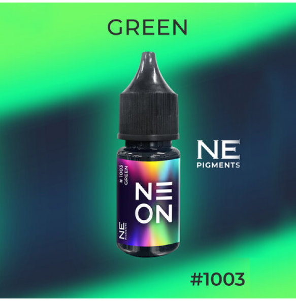 Неоновый пигмент NE ON "Green" #1003 10 мл