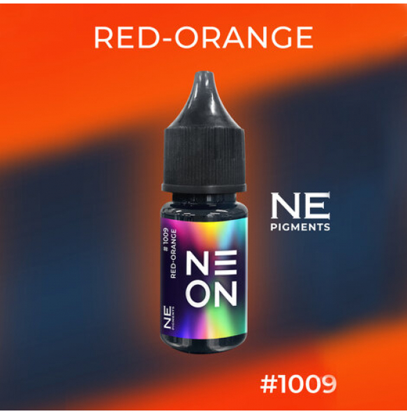 Неоновый пигмент NE ON "Red-Orange" #1009 10 мл
