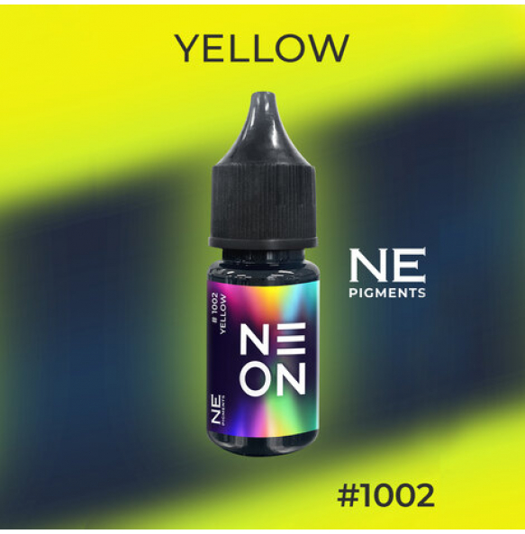 Неоновый пигмент NE ON "Yellow" #1002 10 мл