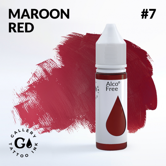 GALLERY Tattoo Ink - #7 Maroon Red 30 мл