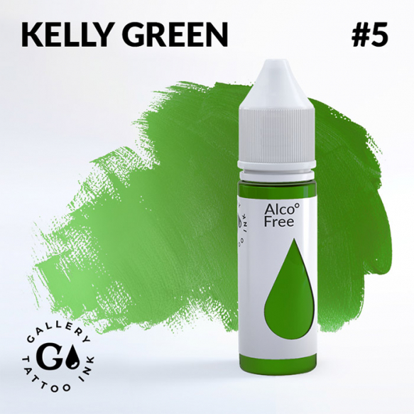 GALLERY Tattoo Ink - #5 Kelly Green 15 мл