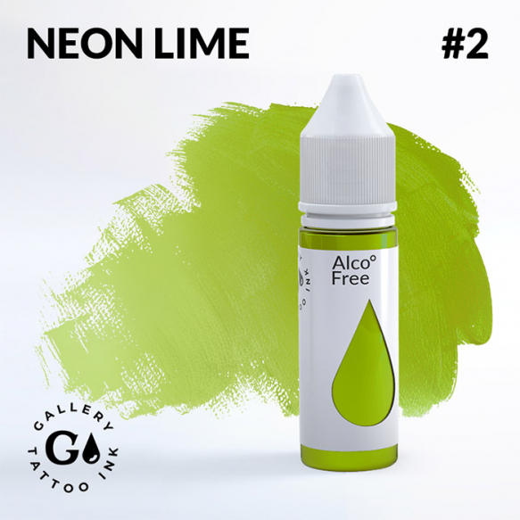 GALLERY Tattoo Ink - #2 Neon Lime 15 мл