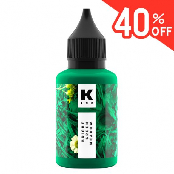 SALE! КРАСКА Tattoo Ink Ярко-зелёный луговой 30 мл