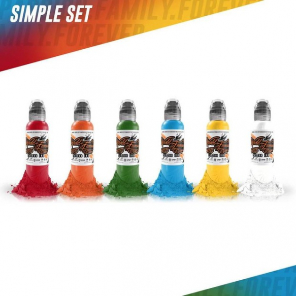World Famous 6 COLOR SIMPLE SET